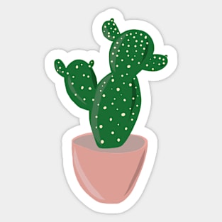 Angel Wing Cactus Sticker